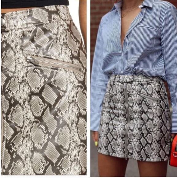 Blank NYC Break Away Animal Print Faux Leather Mini Skirt - Picture 8 of 8